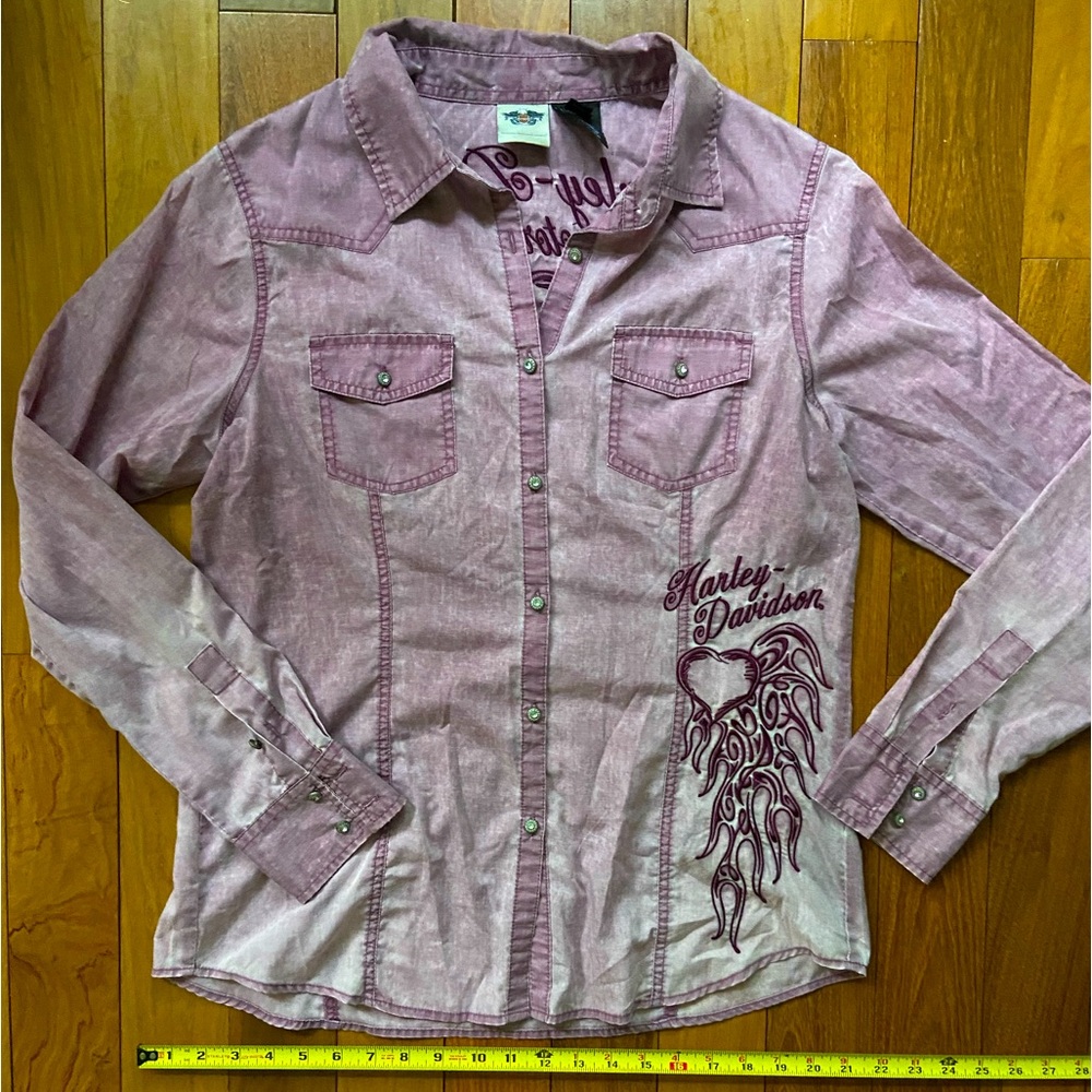 Harley-Davidson long sleeve button down